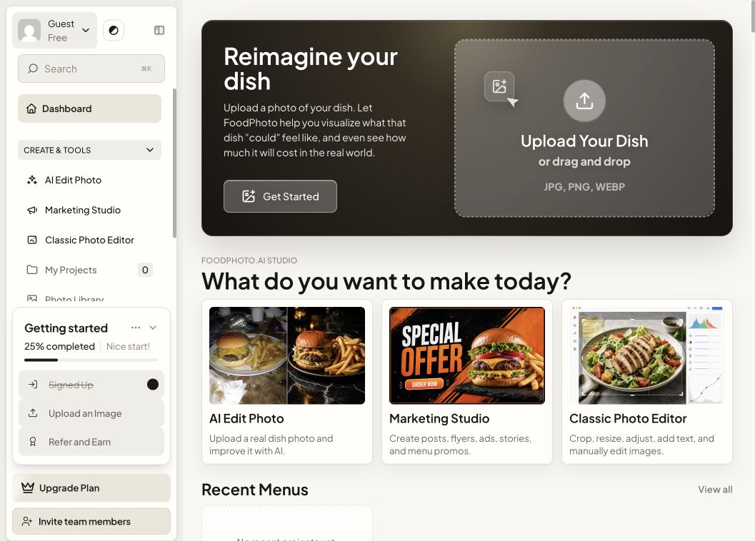 FoodPhoto AI, proyecto de CodeAustral LLC